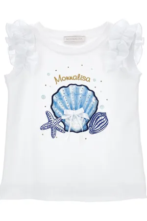 MONNALISA T-Shirt mit Sternen und Strass