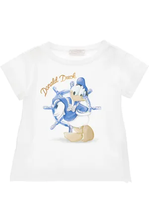 MONNALISA Maxi-T-Shirt aus Jersey mit Donald-Duck-Motiv