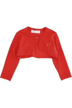 MONNALISA Cardigan aus Kreppbaumwolle