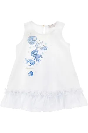 MONNALISA Ärmelloses Maxi-T-Shirt mit Strass