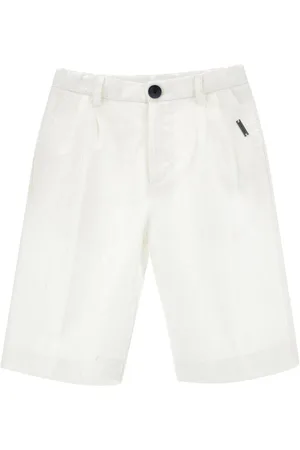 MONNALISA Einfarbige Bermudashorts mit Nadelstreifen