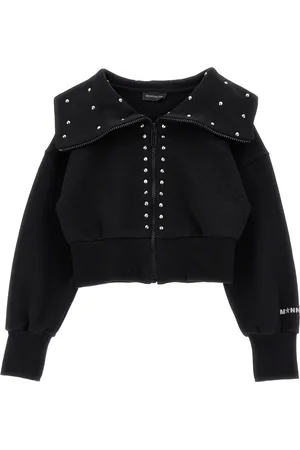 MONNALISA Sweatjacke mit Maxi-Kragen