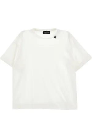 MONNALISA Einfarbiges T-Shirt aus Baumwolle