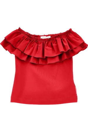 MONNALISA T-Shirt aus Jersey mit Maxirüschen