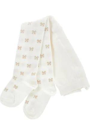 MONNALISA Baumwollstrumpfhose mit Schleifchen