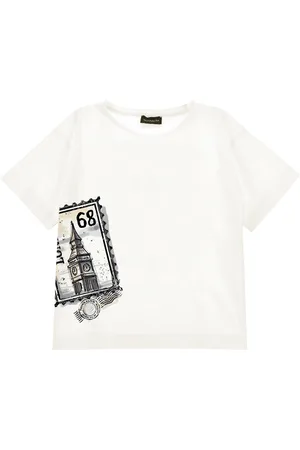 MONNALISA Baumwoll-T-Shirt mit London-Print