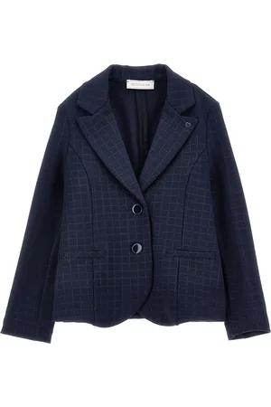 MONNALISA Karojacke aus Punto-Milano-Gewebe mit Glitzer