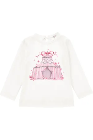 MONNALISA Shirt aus Baumwolljersey mit Strass
