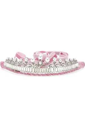 MONNALISA Tiara mit Strass und Samt