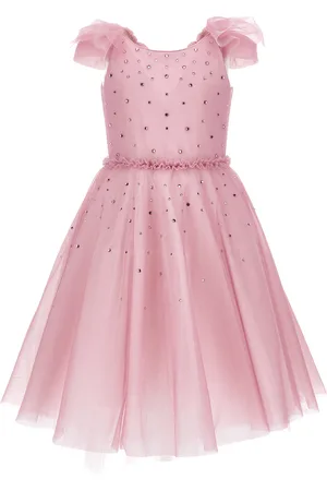 MONNALISA Kleid aus weichem Tüll mit Strass