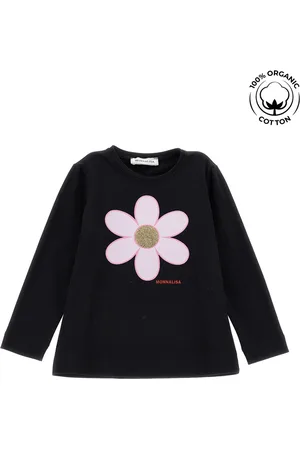 MONNALISA Shirt aus Bio-Baumwolle mit Glitzer