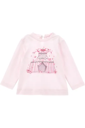 MONNALISA Shirt aus Baumwolljersey mit Strass