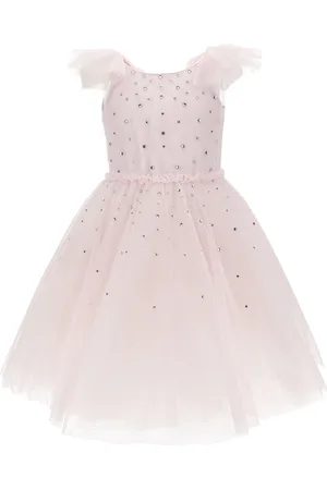 MONNALISA Kleid aus weichem Tüll mit Strass