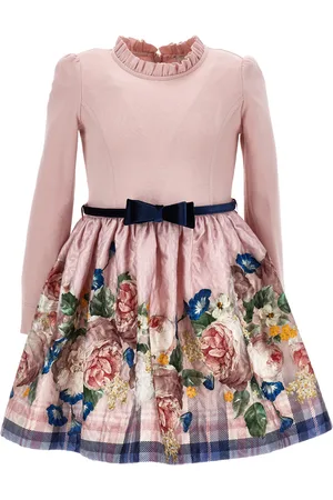 MONNALISA Barockes Kleid aus Rosenbrokat