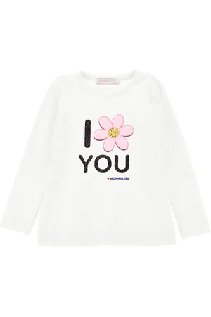 MONNALISA Jersey-Shirt mit Strass