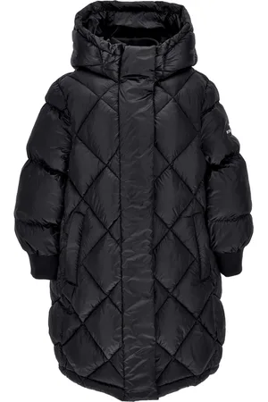 MONNALISA Lange wattierte Jacke in Satinoptik