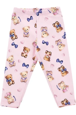 MONNALISA Leggings aus Punto-Milano-Gewebe mit Teddybärenprint