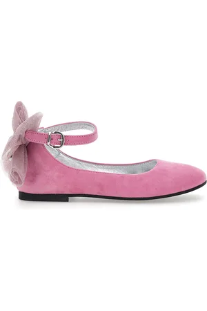 MONNALISA Ballerina aus Wildleder mit Schleife