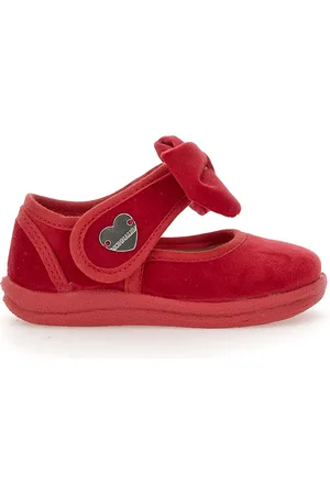 MONNALISA Samtschuhe mit Schleife
