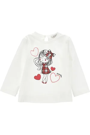 MONNALISA Shirt aus Bio-Baumwolle mit Girls-Aufdruck