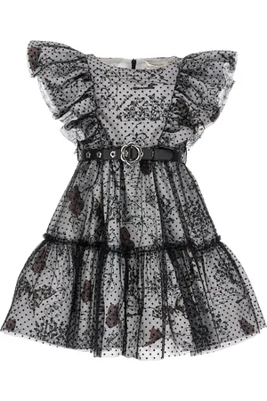 MONNALISA Kleid aus Popeline und Tüll