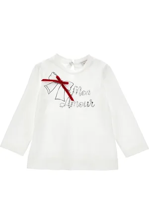 MONNALISA Shirt mit Strass und Schleife
