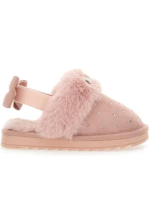 MONNALISA Pantoletten aus Wildleder mit Strass