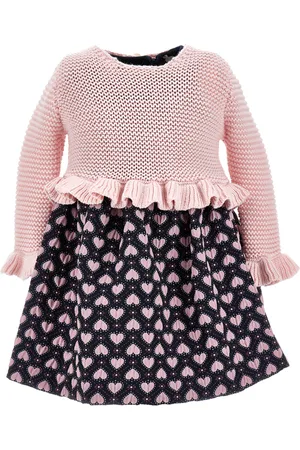 MONNALISA Kleid mit Jacquard-Herzen