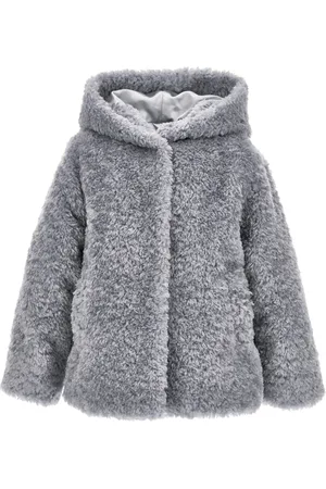 MONNALISA Plüschjacke mit Kapuze