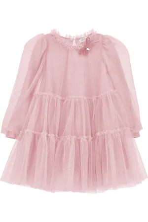 MONNALISA Kleid aus Seidentüll mit Volants