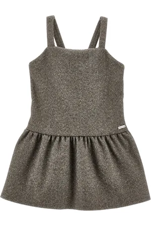 MONNALISA Trägerkleid aus Velours mit Strass