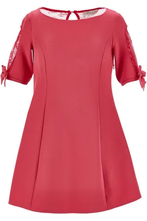 MONNALISA Kleid aus Krepp und Spitze