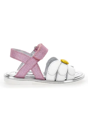 MONNALISA Sandalen aus glitzerndem Nappaleder