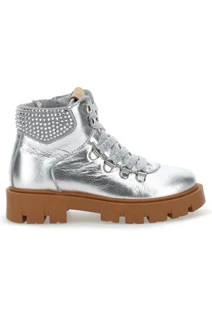 MONNALISA Schnürstiefel aus laminiertem Leder