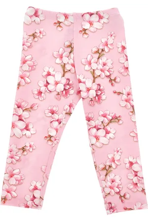 MONNALISA Leggings mit Pfirsichblüten-Print