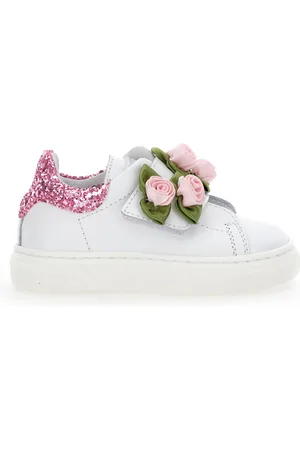 MONNALISA Sneakers aus rosafarbenem Leder