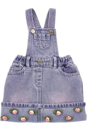 MONNALISA Jeansoverall mit kleinen Rosen