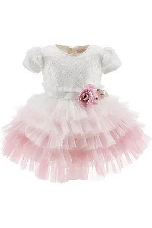 MONNALISA Kleid aus Degradé-Tüll und Pailletten