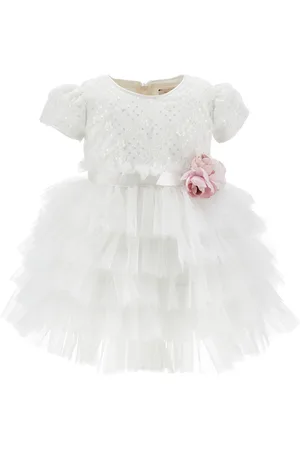 MONNALISA Kleid aus Degradé-Tüll und Pailletten