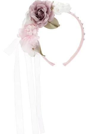 MONNALISA Stirnband mit Rosen und Strasssteinen