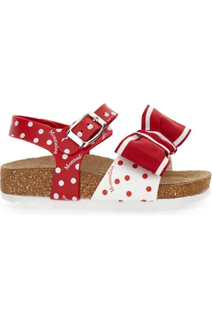 MONNALISA Gepunktete Sandalen mit Schleife