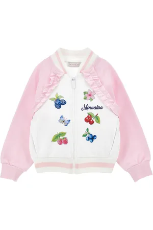 MONNALISA Zweifarbiges Sweatshirt mit Strasssteinen