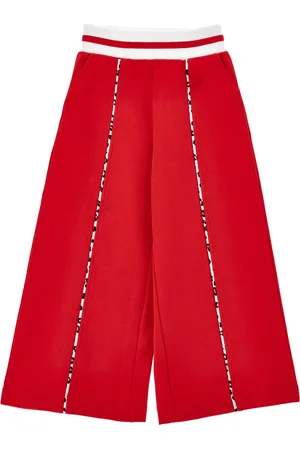 MONNALISA Zweifarbige Palazzo-Hose aus Fleece