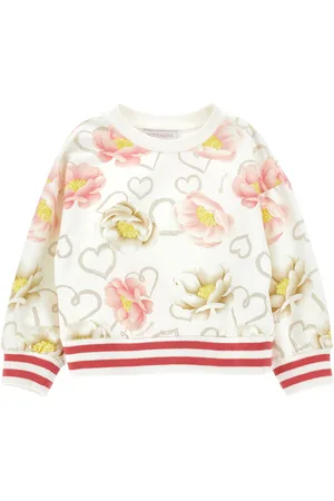 MONNALISA Sweatshirt mit Anemonen-Print