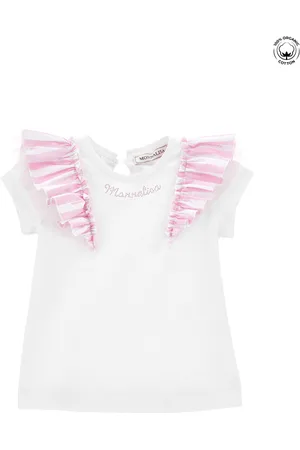 MONNALISA T-Shirt aus Bio-Baumwolle mit Galette
