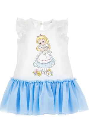 MONNALISA Zweifarbiges Kleid mit Alice-Print