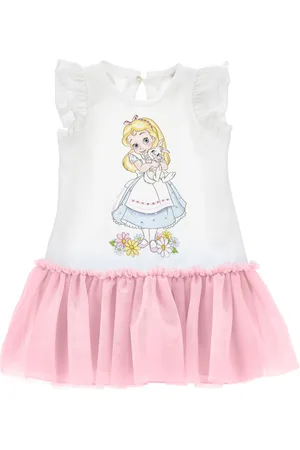 MONNALISA Zweifarbiges Kleid mit Alice-Print