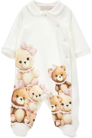 MONNALISA Strampler mit Teddybärenkragen