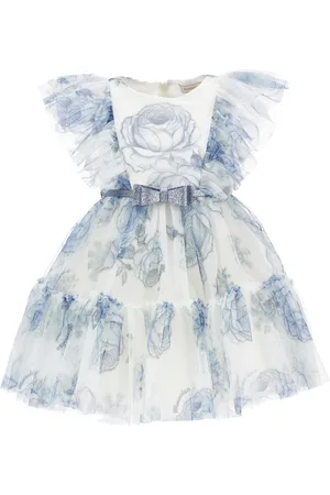 MONNALISA Tüllkleid mit Eisrosen