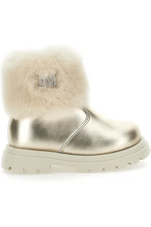 MONNALISA Lederstiefel mit Schaffell